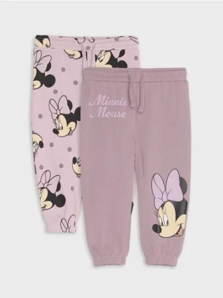 Sinsay jogger kalhoty 2 pack Minnie Mouse růžová
