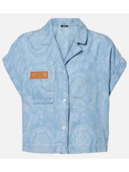 Cropp cămașă Versace albastru