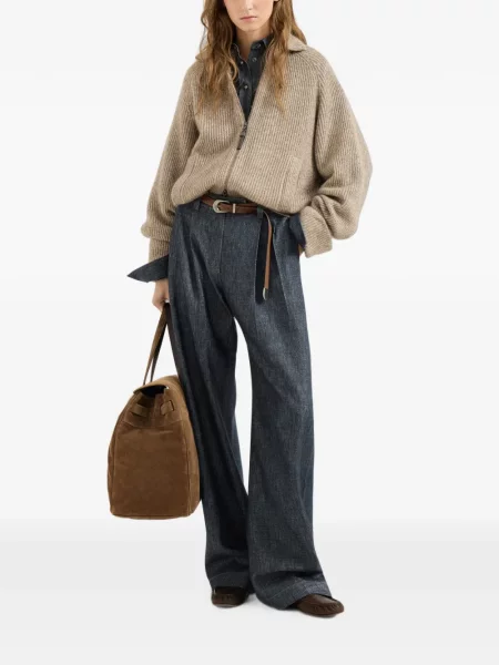 Pantaloni Brunello Cucinelli albastru
