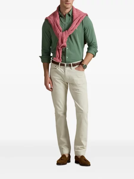 Șapcă Polo Ralph Lauren din fleece cu dungi cu volane albastru
