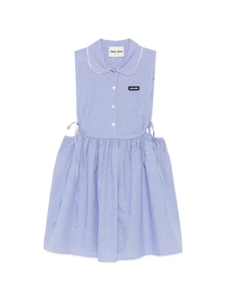 Gulerat rochie Miu Miu de costum albastru
