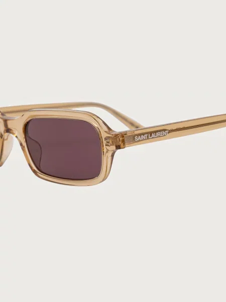 Saint Laurent okulary przeciwsłoneczne beżowe