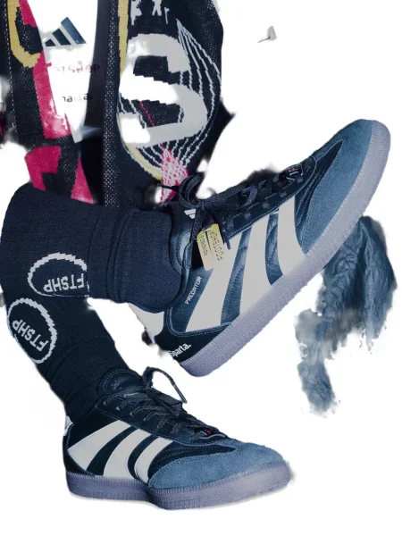 Sneakerși Adidas Campus cu imagine alergare din piele de căprioară negru