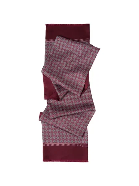 Pantaloni palazzo Elizabetta cu imagine roșu