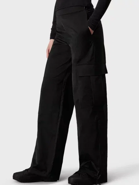 Атласні штани карго Calvin Klein Jeans чорні