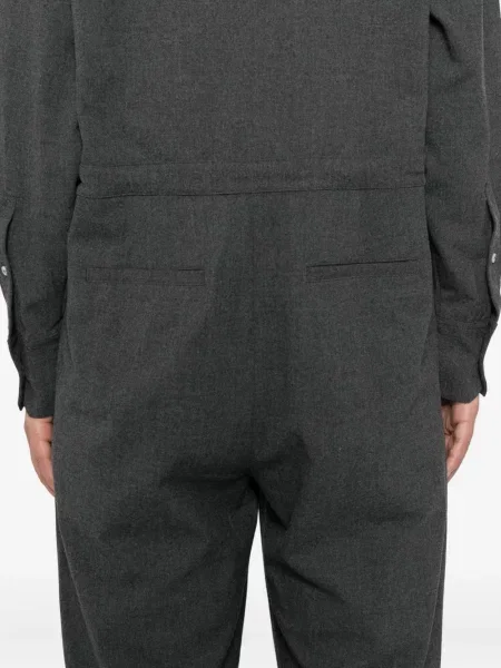 Salopetă Lacoste cu broderie gri