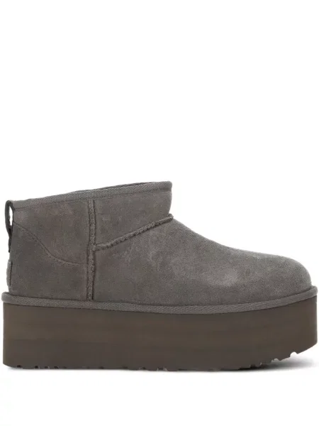 Botki Ugg zamszowe na platformie szare