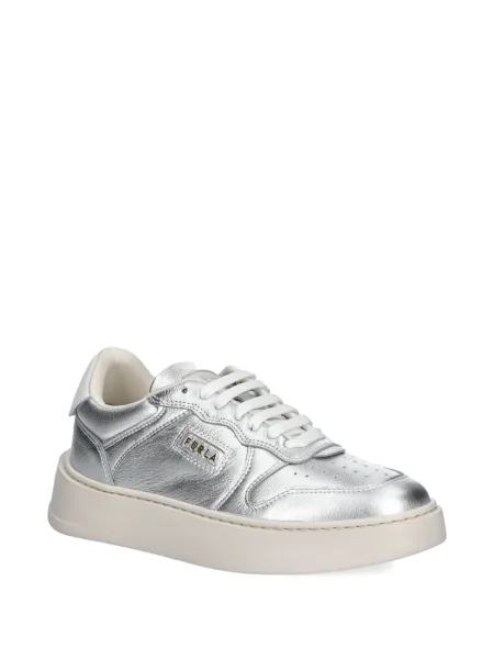 Sneakerși Furla argintiu