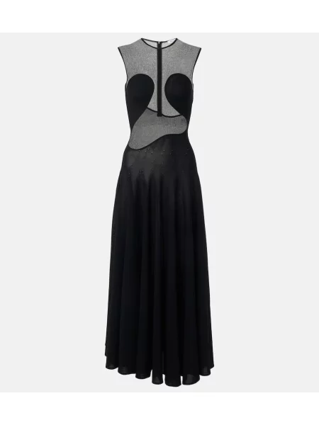 Rochie maxi Alaïa de costum negru