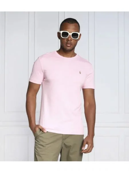 POLO RALPH LAUREN tricou | Custom slim fit roz