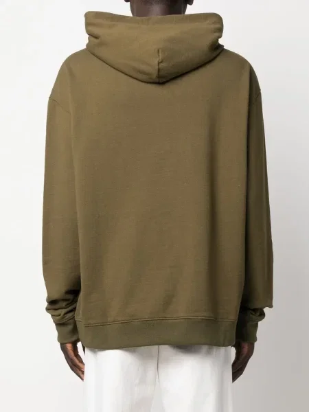 Суичър с качулка Maison Margiela с качулка зелено