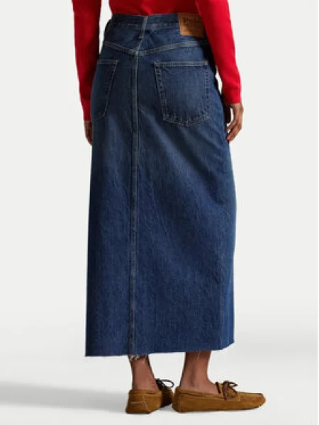 Polo Ralph Lauren Sukňa denim modrá