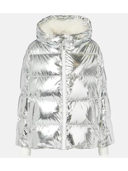 Jeździć na nartach kurtka narciarska Yves Salomon srebrna