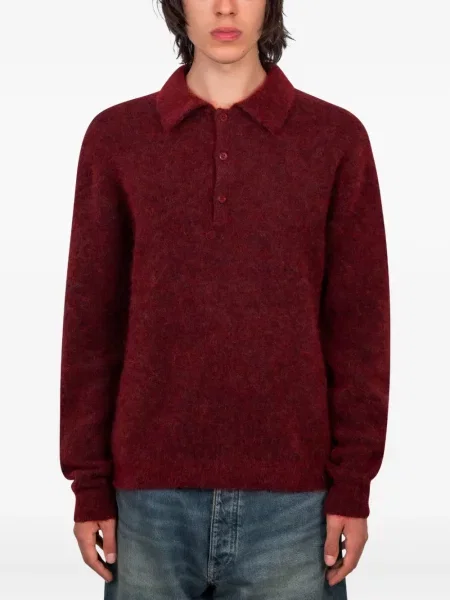 Pulover Sunflower de mohair roșu