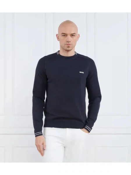 BOSS GREEN Pulover Rolet verde