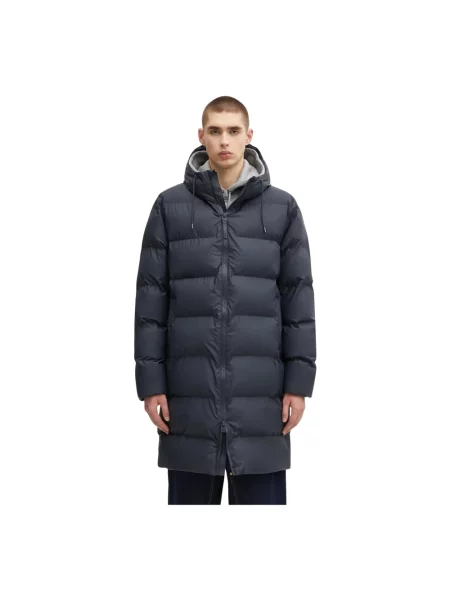 Rains kurtka Jackets granatowy zimowa niebieska