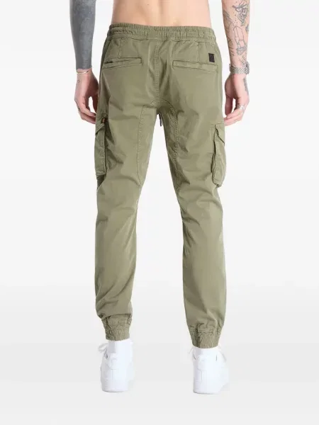 Pantaloni cargo Alpha Industries din țesătură twill verde