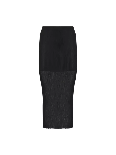 Spódnica Alberta Ferretti z krepy czarna