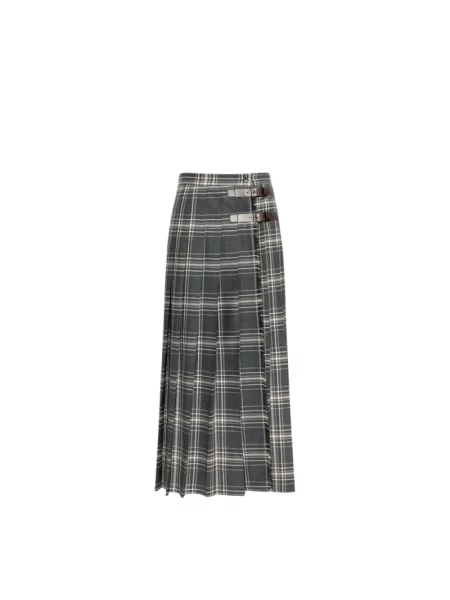 Spódnica Weekend Max Mara wełniana szara