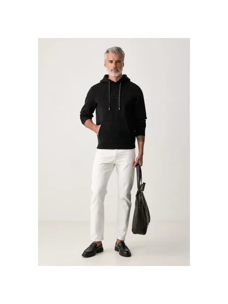 Bluza z kapturem Guess z kapturem klasyczna z logo czarna