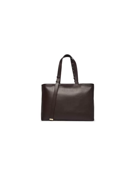 Kabelka Armani Exchange Tmavo hnedá