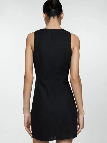 Платье мини Mango черное