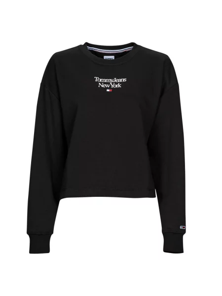 Majica Tommy Jeans s autogramom crna