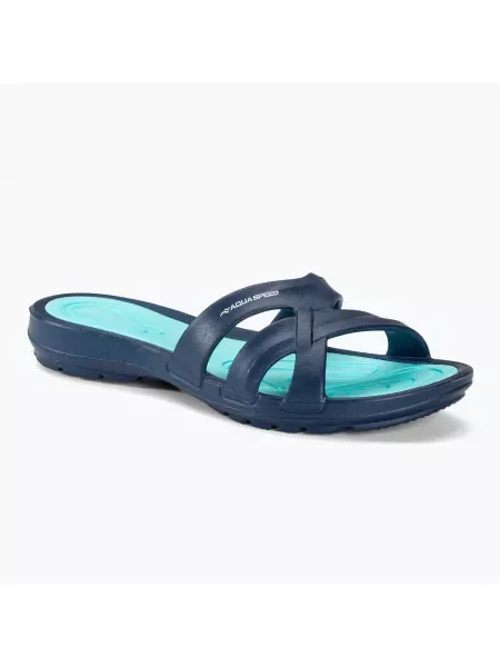 Olcsóbban. Női flip-flop AQUA-SPEED Panama tengerészkék/kék. Méret: 41 EU kék