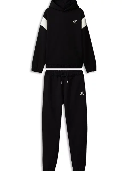 Calvin Klein Jeans compleu de trening pentru copii din negru