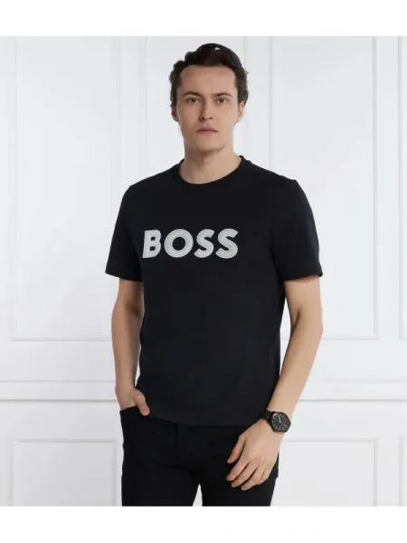 BOSS GREEN Tricou Tee 1 verde
