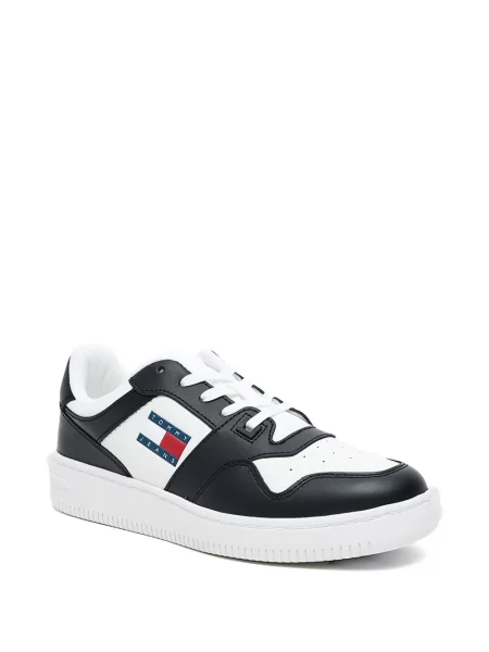 Sneakerși Tommy Hilfiger cu autograf alb