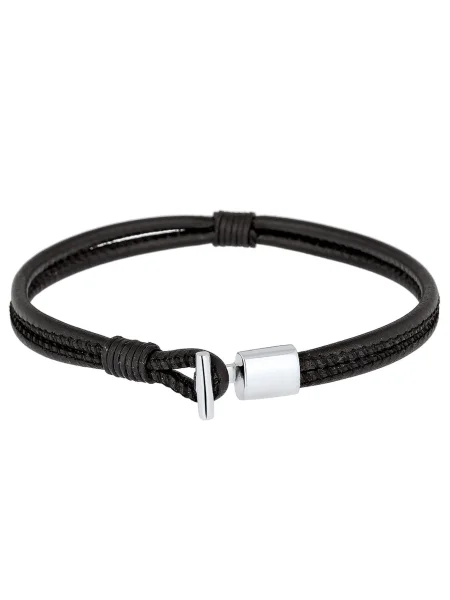 KUZZOI Zapestnica / srebrna črna