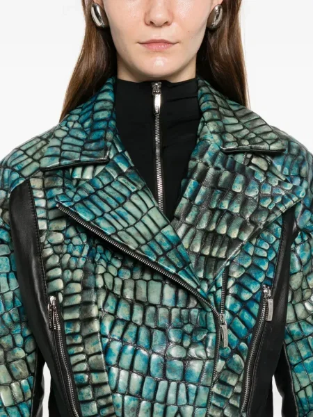 Geanta de piele Mitiliane Couture verde