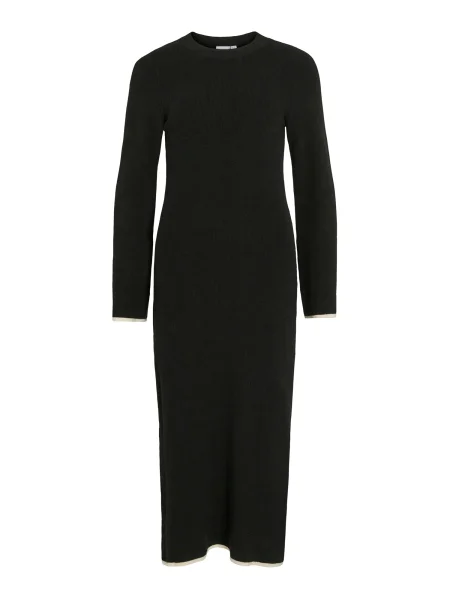 VILA Rochie tricotat VIKerry negru alb