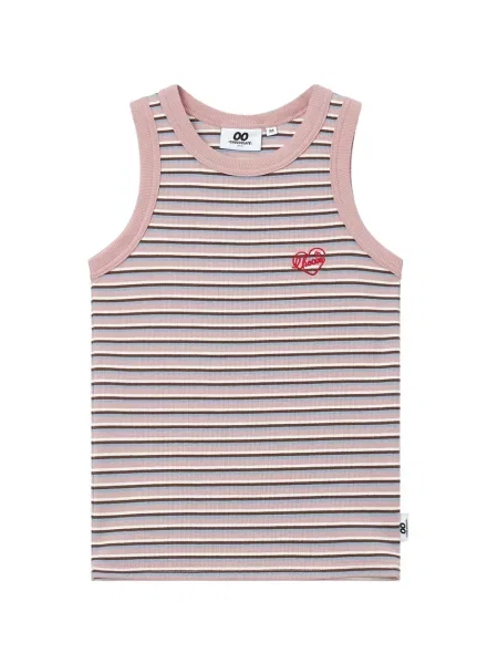 Top Chocoolate cu dungi roz