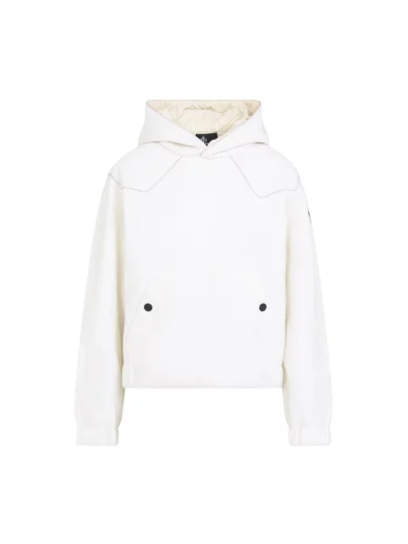 Bluza z kapturem Moncler biała