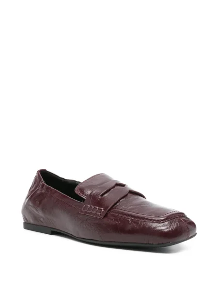 Pantofi loafer Ash din piele roșu