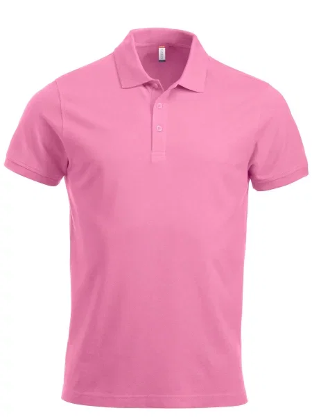 Clique Classic Lincoln S/S koszulka polo nowy nowoczesny krój – bright różowa