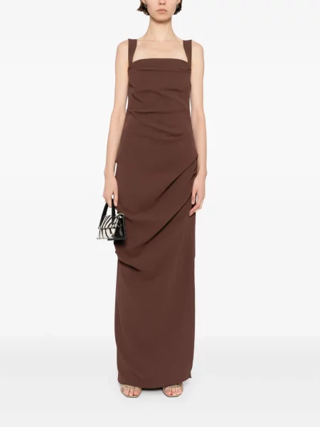 Rochie Paris Georgia de costum maro