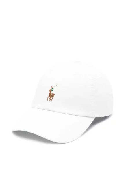 Polo Ralph Lauren czapka z daszkiem gładka biały
