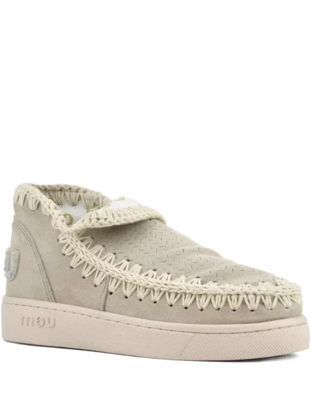 Sneakerși Mou din piele de căprioară