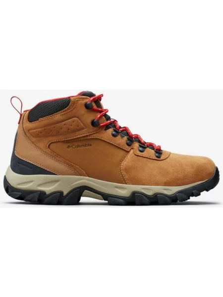 Buty trekkingowe Columbia Newton Ridge Plus II Suede Waterproof jasnobrązowy 40 czerwony