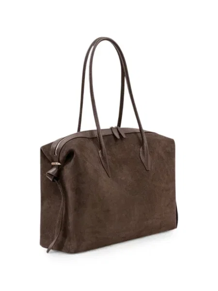 Τσάντα shopper Yuzefi σουέτ καφέ