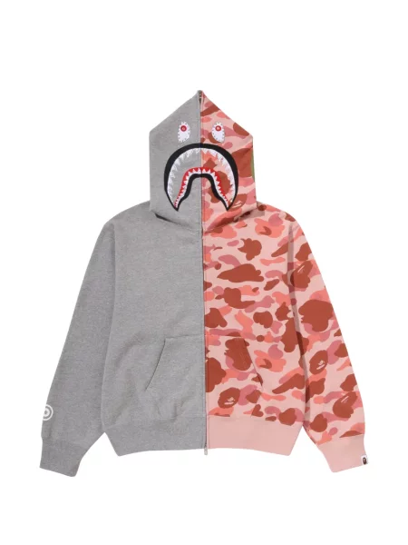 Hanorac cu glugă A Bathing Ape® cu strasuri gri