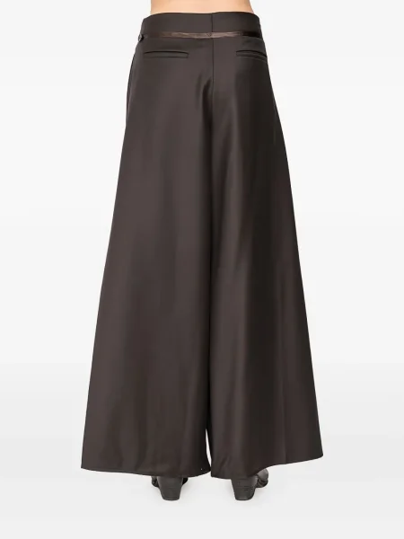 Plisované kalhoty Andrea Ya'aqov šedé