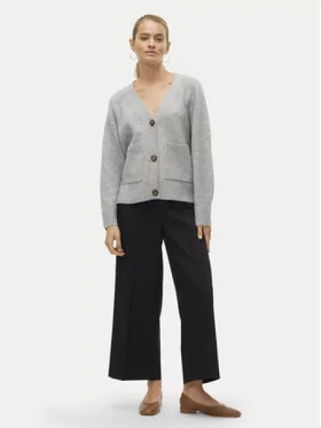VERO MODA Kardigan Boom melír šedý