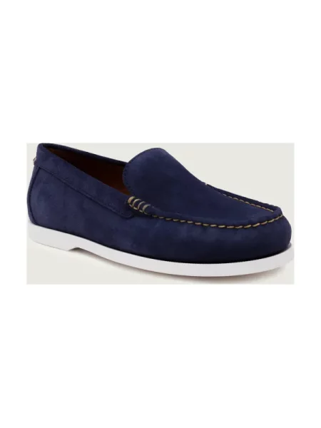 POLO RALPH LAUREN Mocasini MERTON | piele întoarsă albastru
