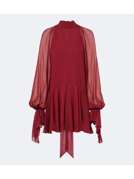 Rochie De La Vali cu volane roșu