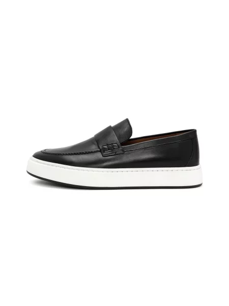 Derimod Mocasini negru alb