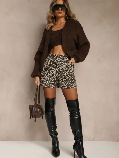 Pantaloni scurți Amerre Imprimeu leopard